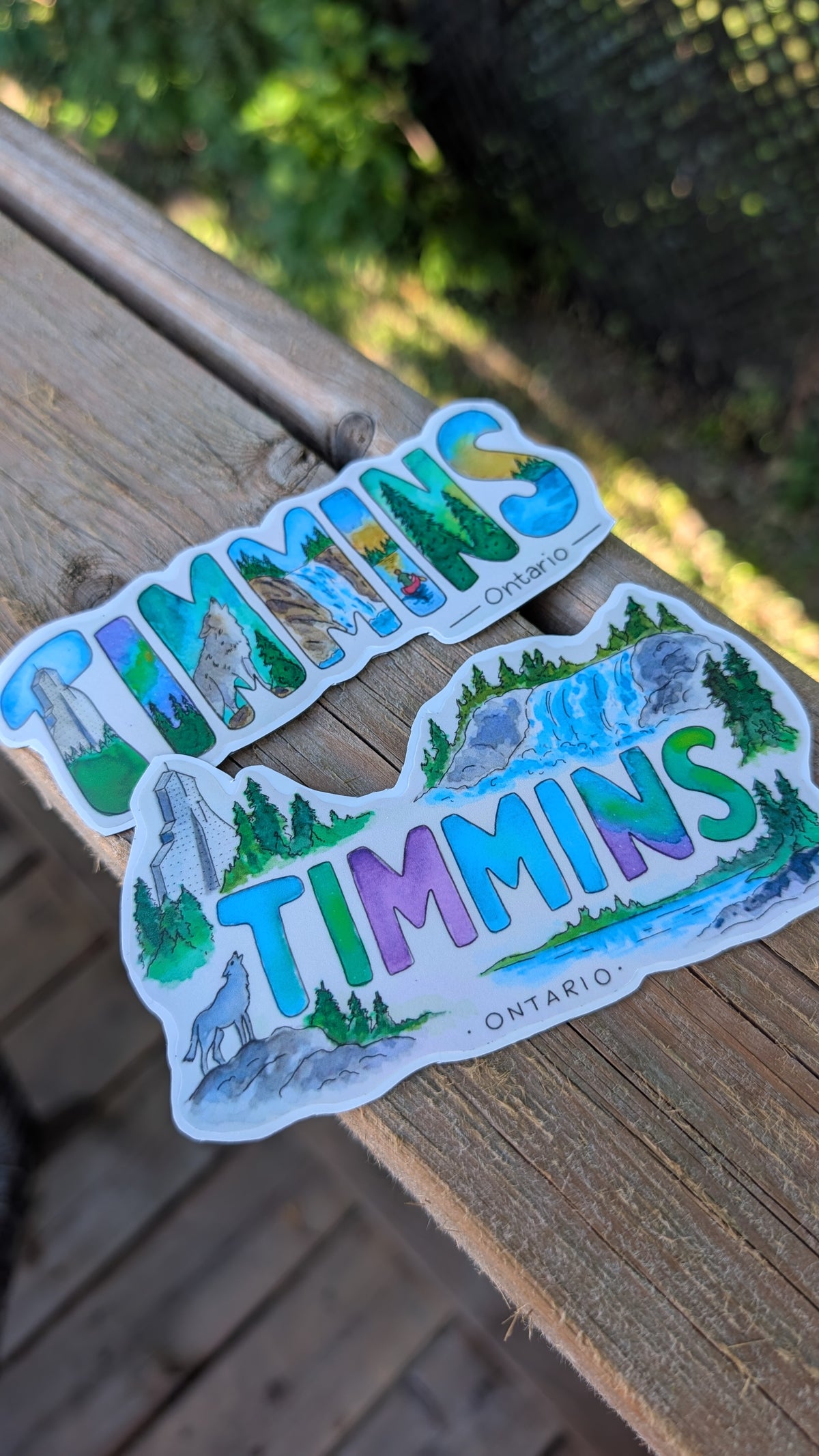 Timmins, Ontario | Watercolour Sticker & Magnet