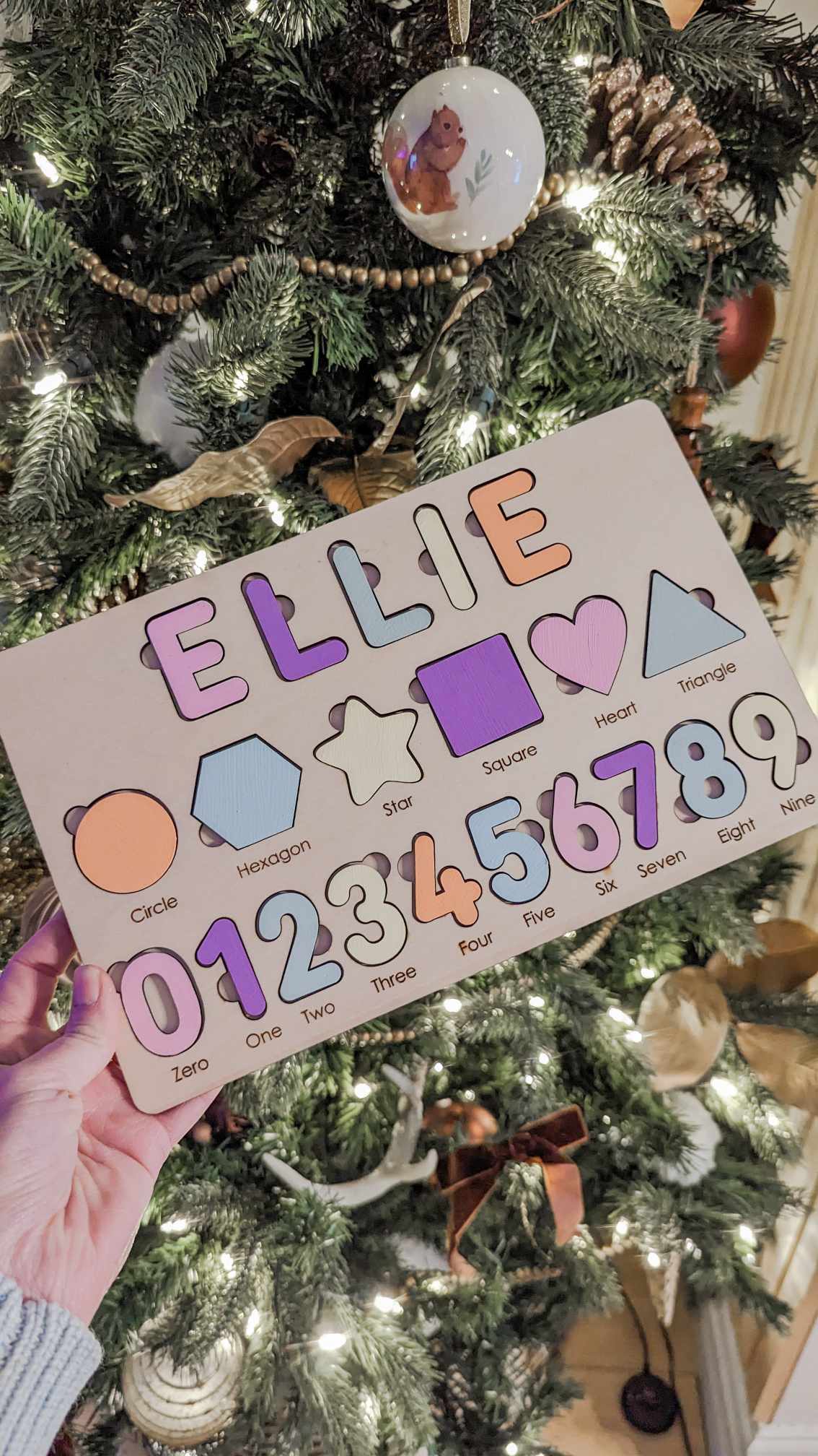 Custom Montessori Name Puzzle