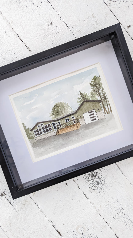 Custom Watercolour House Portrait