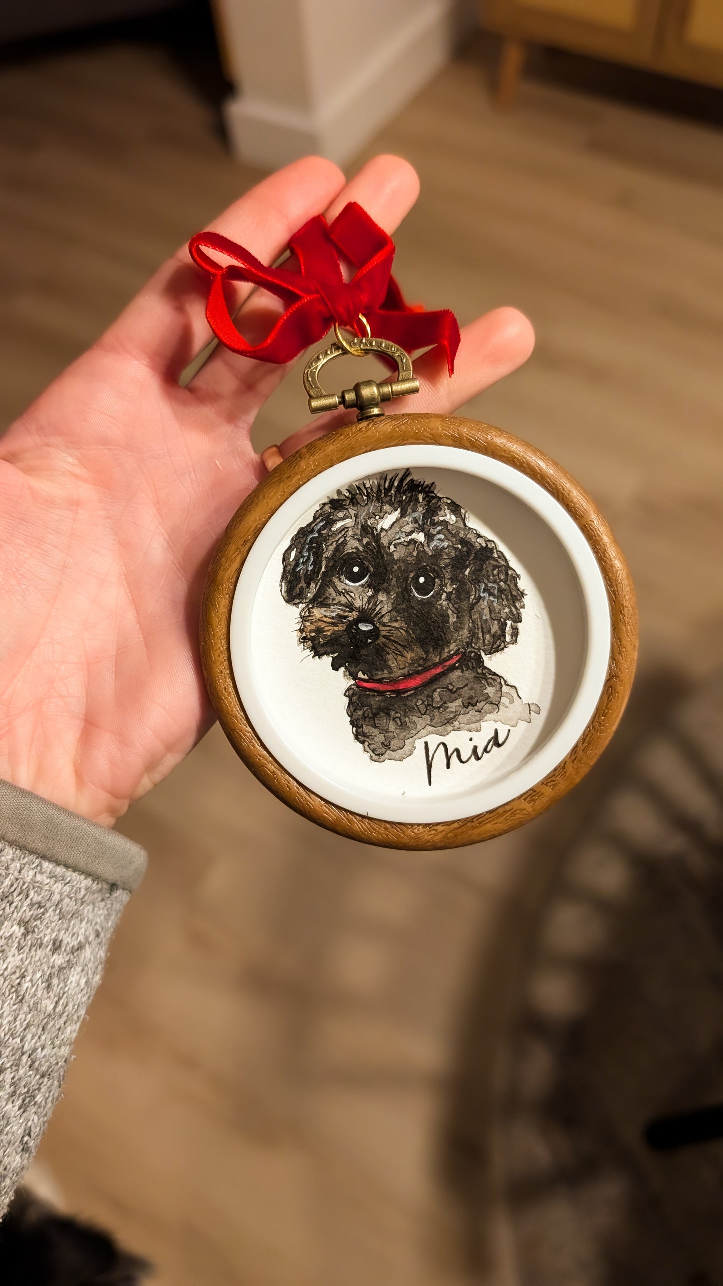 Custom Watercolour Pet Ornament