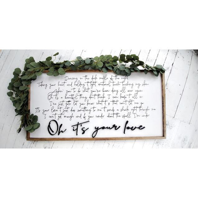 Framed Signs with Cutouts