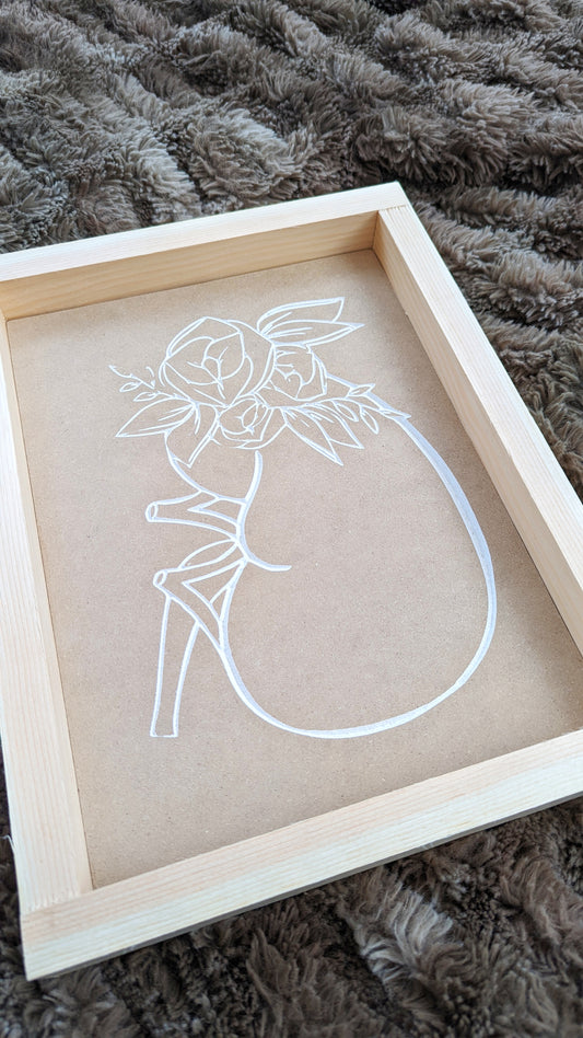 The Kidney Project - Carved Floral Kidney