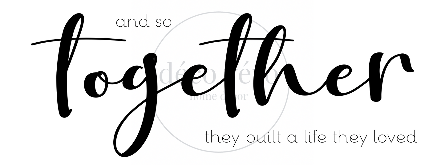 And So Together - 18"x48"