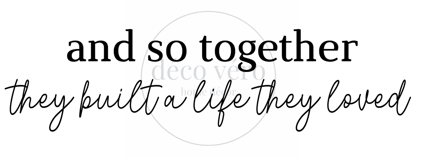 And So Together - 18"x48"