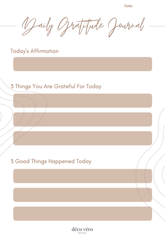 Gratitude Journal - English