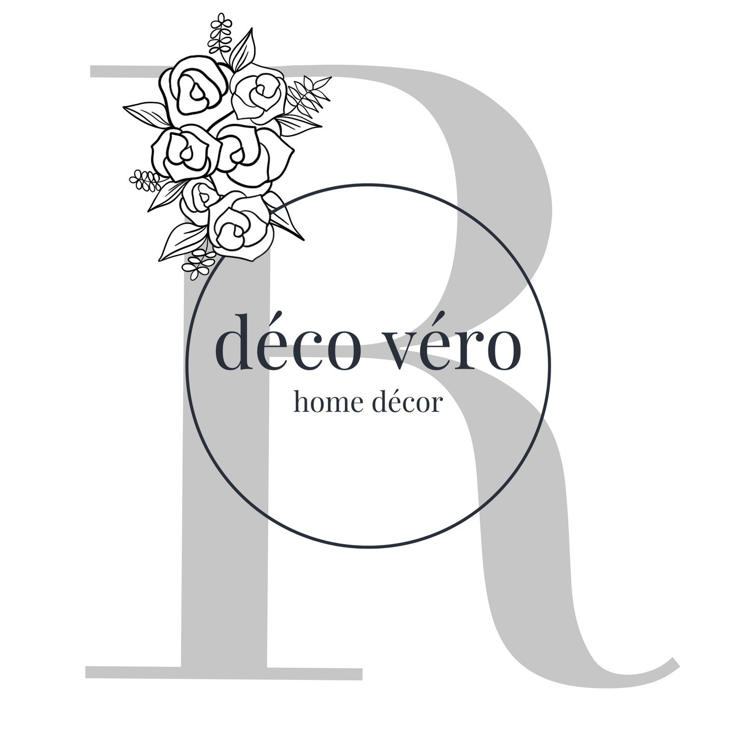 Letter R Floral - Digital