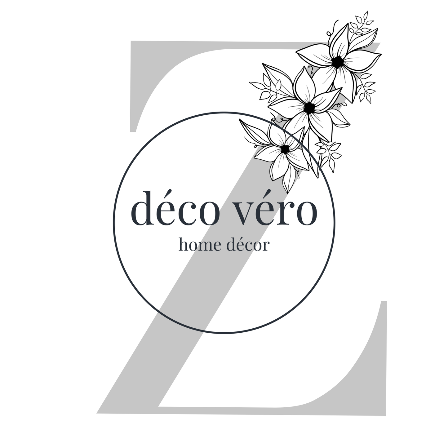 Letter Z Floral - Digital