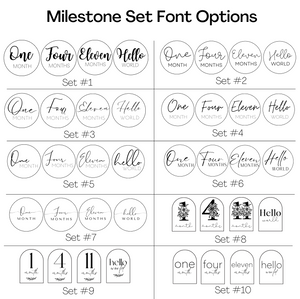 Baby Milestone Cards