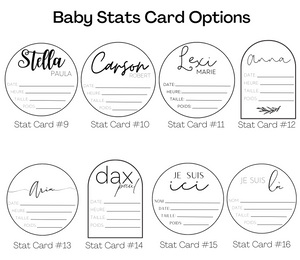 Baby Milestone Cards