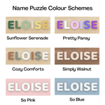 Custom Montessori Name Puzzle