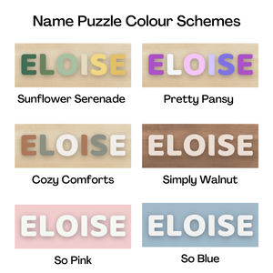 Custom Montessori Name Puzzle