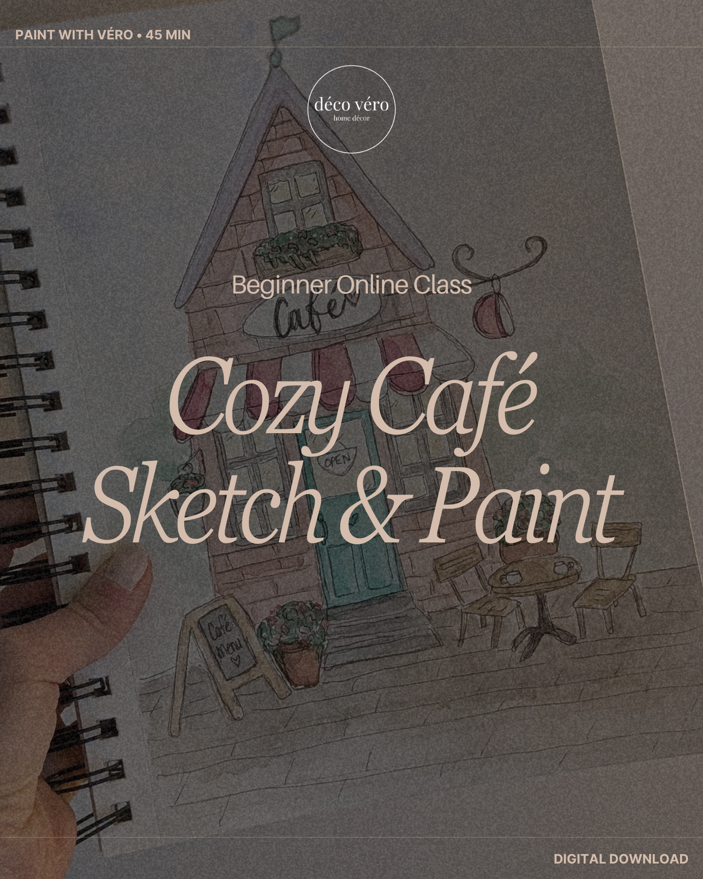 Loose Watercolour Café | Beginner-Friendly Online Class with Véro