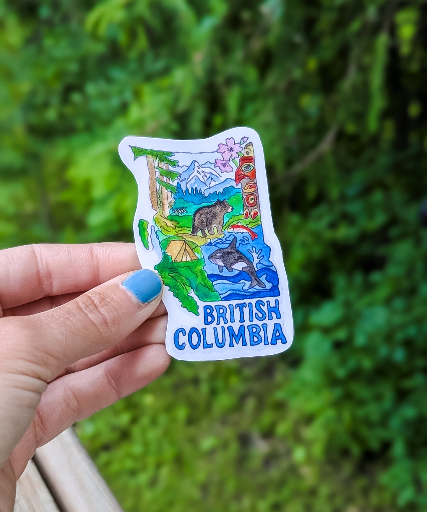 Canada Watercolour Province — Sticker or Magnet