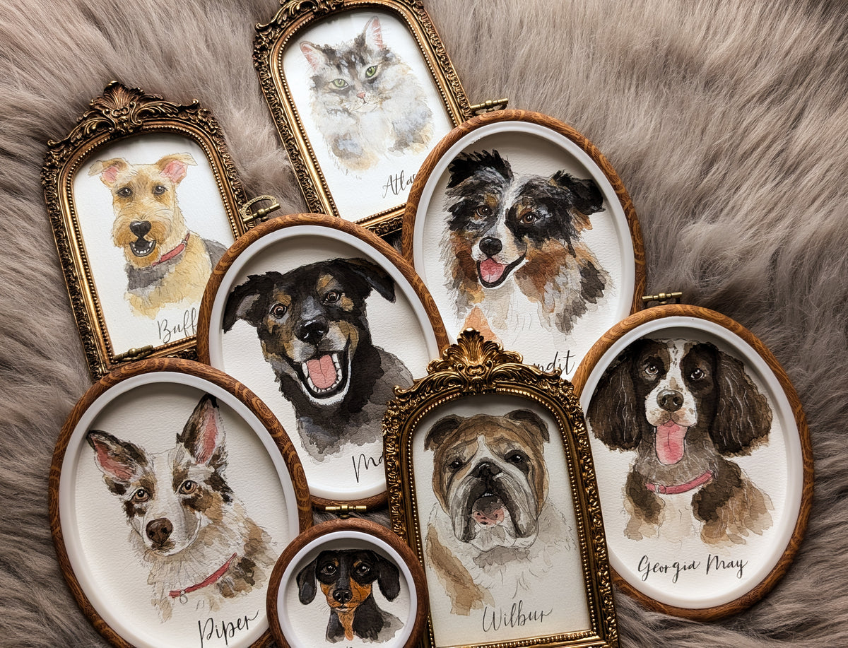 Custom Watercolour Pet Portrait