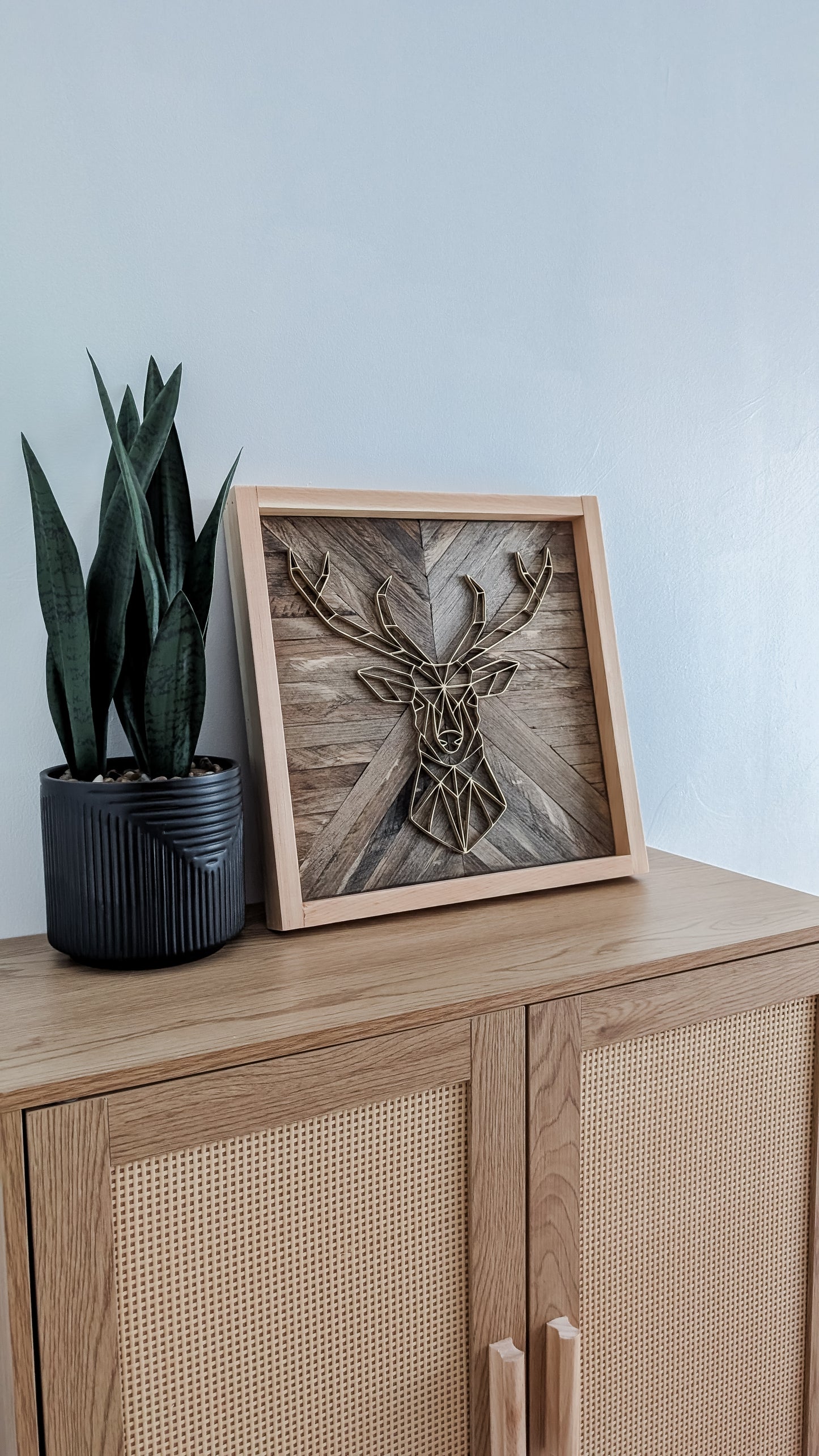 Geometric Deer on Mosaic Backer