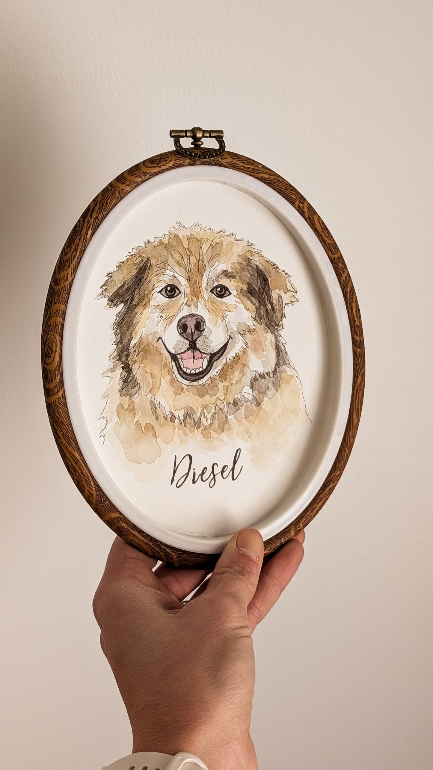 Custom Watercolour Pet Portrait
