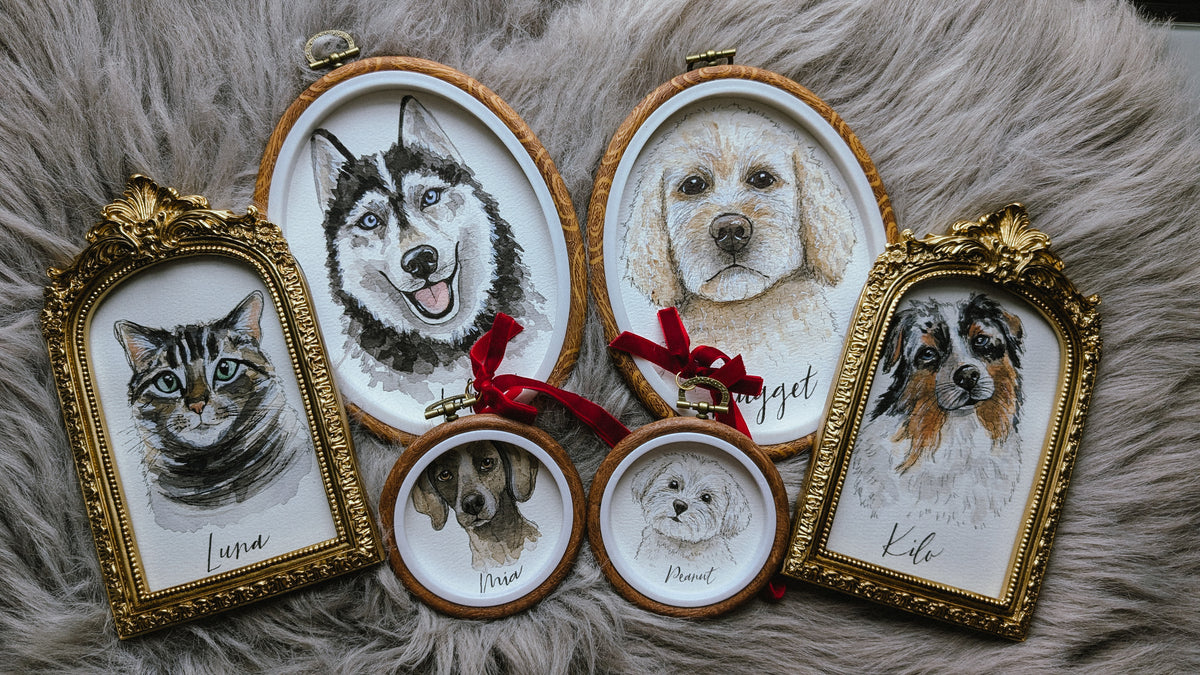 Custom Watercolour Pet Portrait