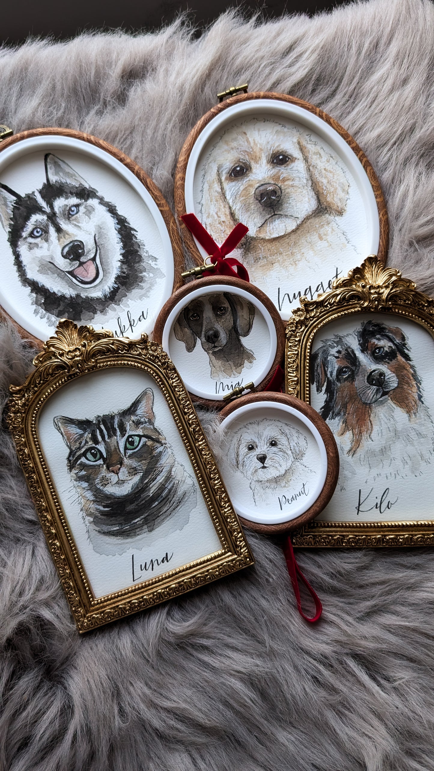 Custom Watercolour Pet Portrait