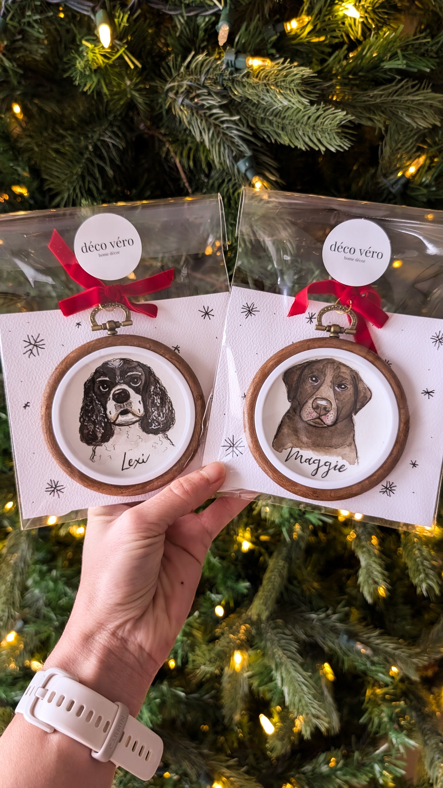 Custom Watercolour Pet Ornament