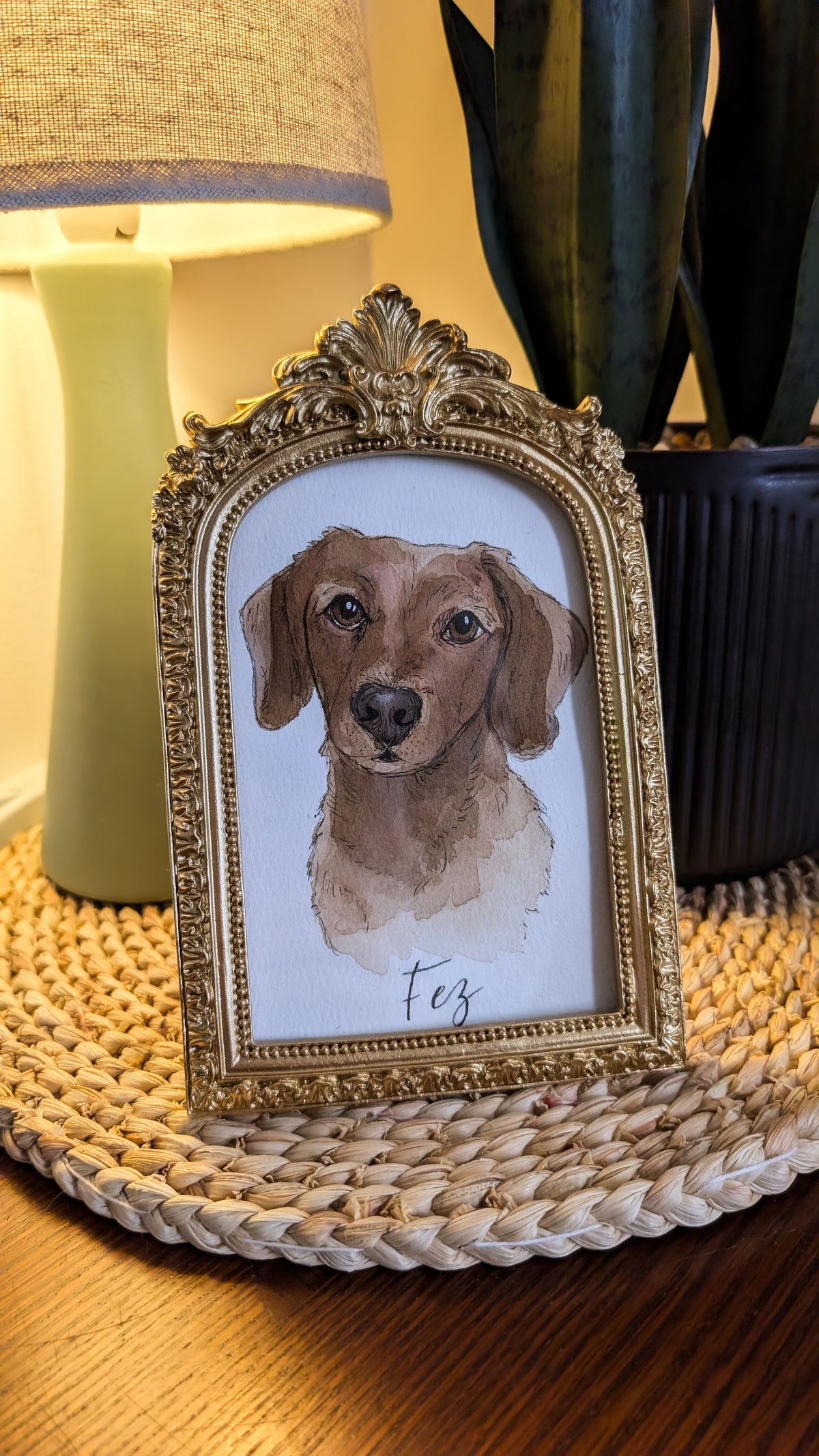 Custom Watercolour Pet Portrait