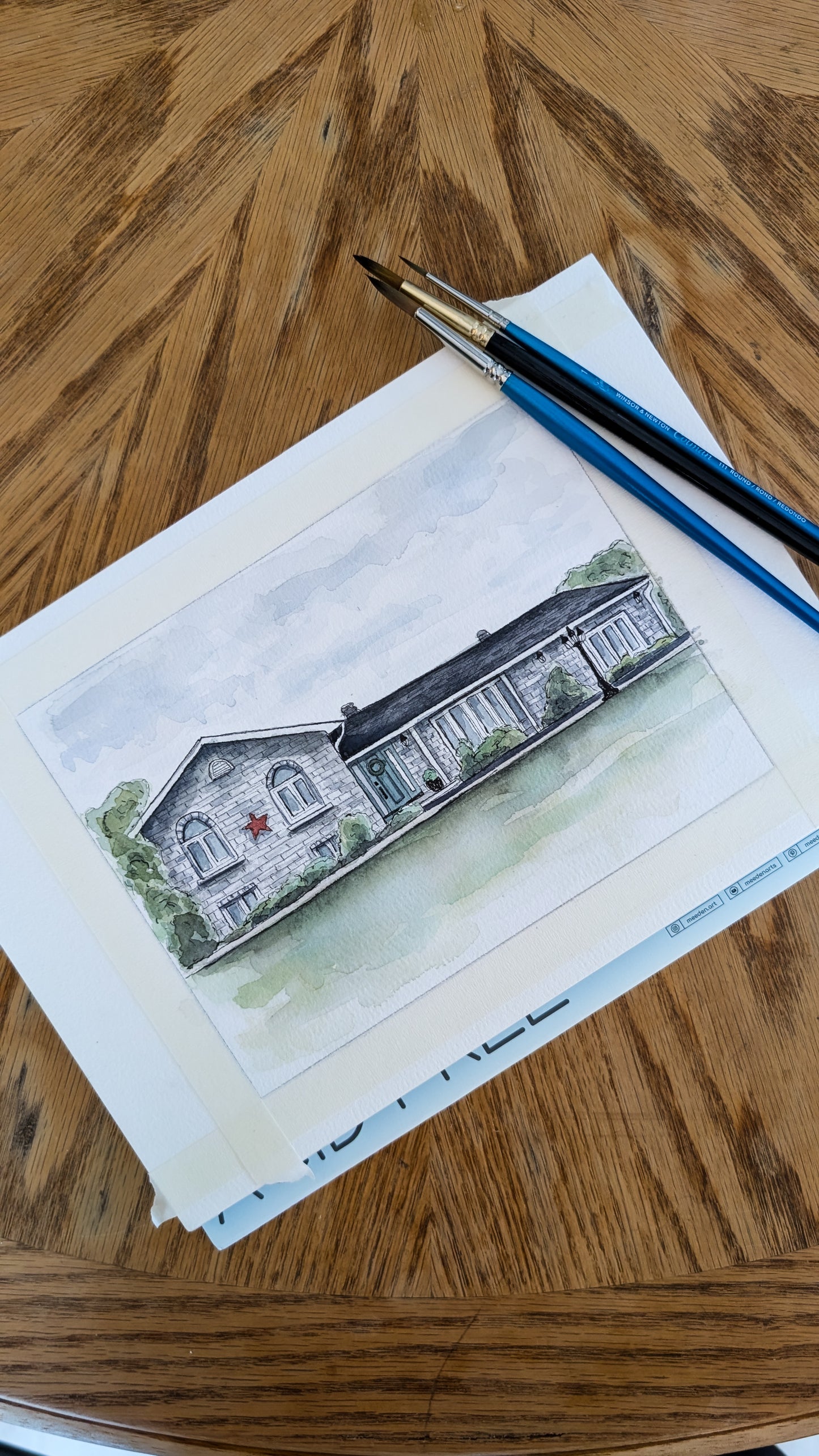 Custom Watercolour House Portrait