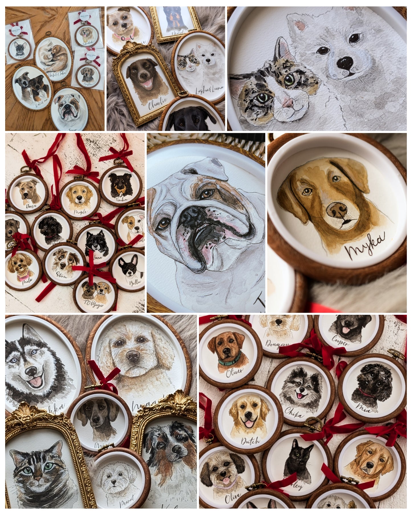 Custom Watercolour Pet Portrait