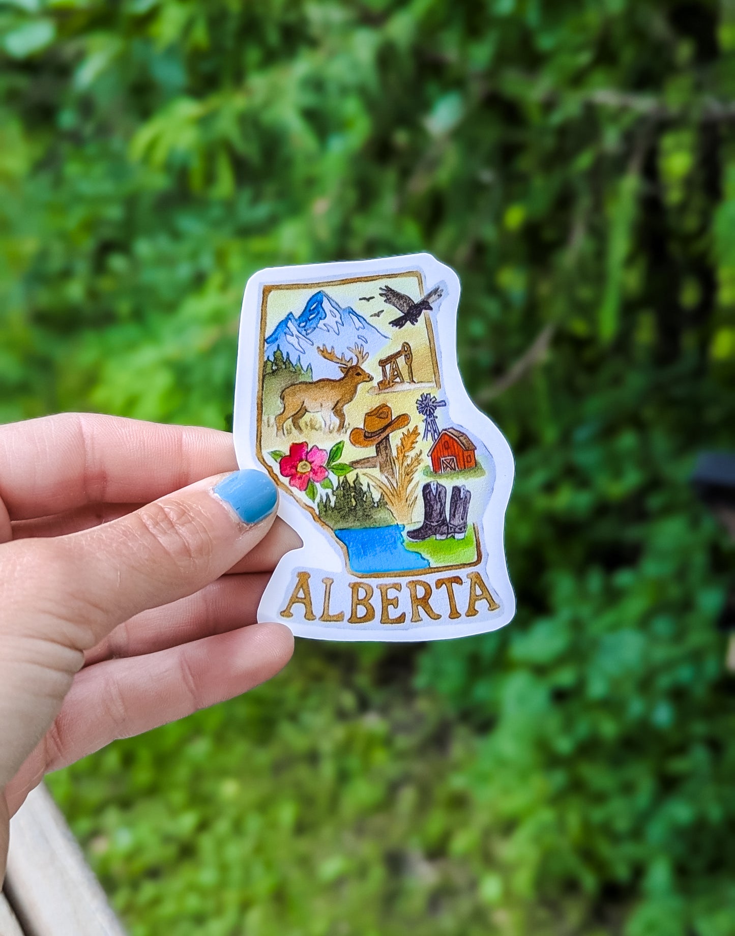 Canada Watercolour Province — Sticker or Magnet