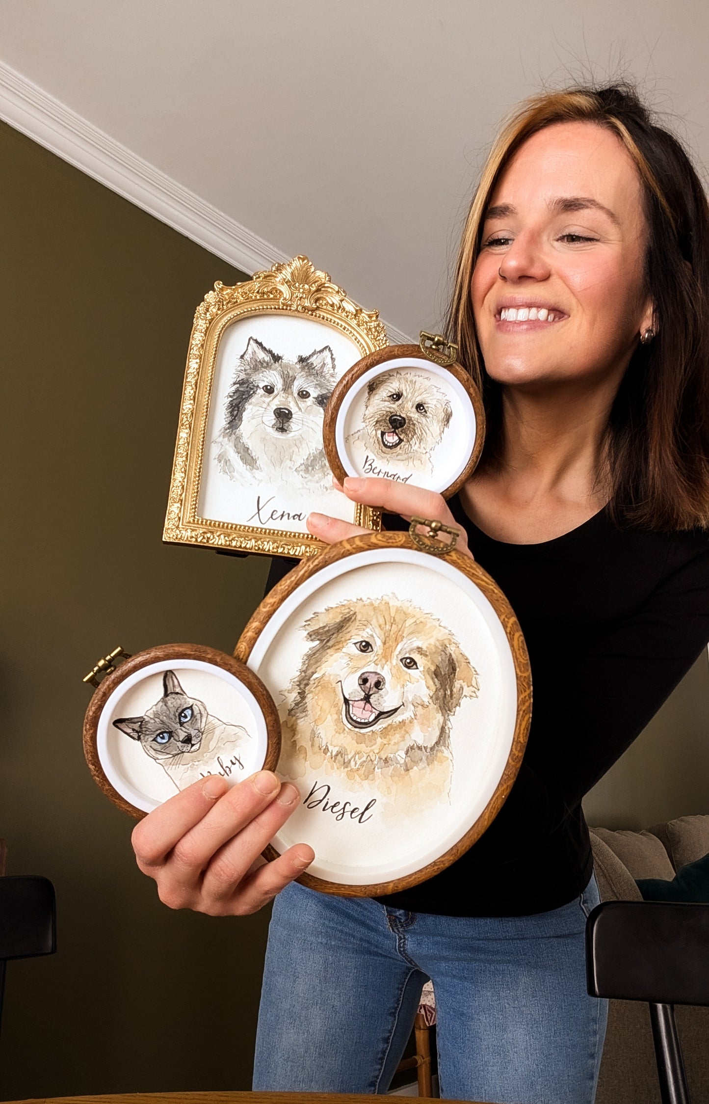 Custom Watercolour Pet Portrait