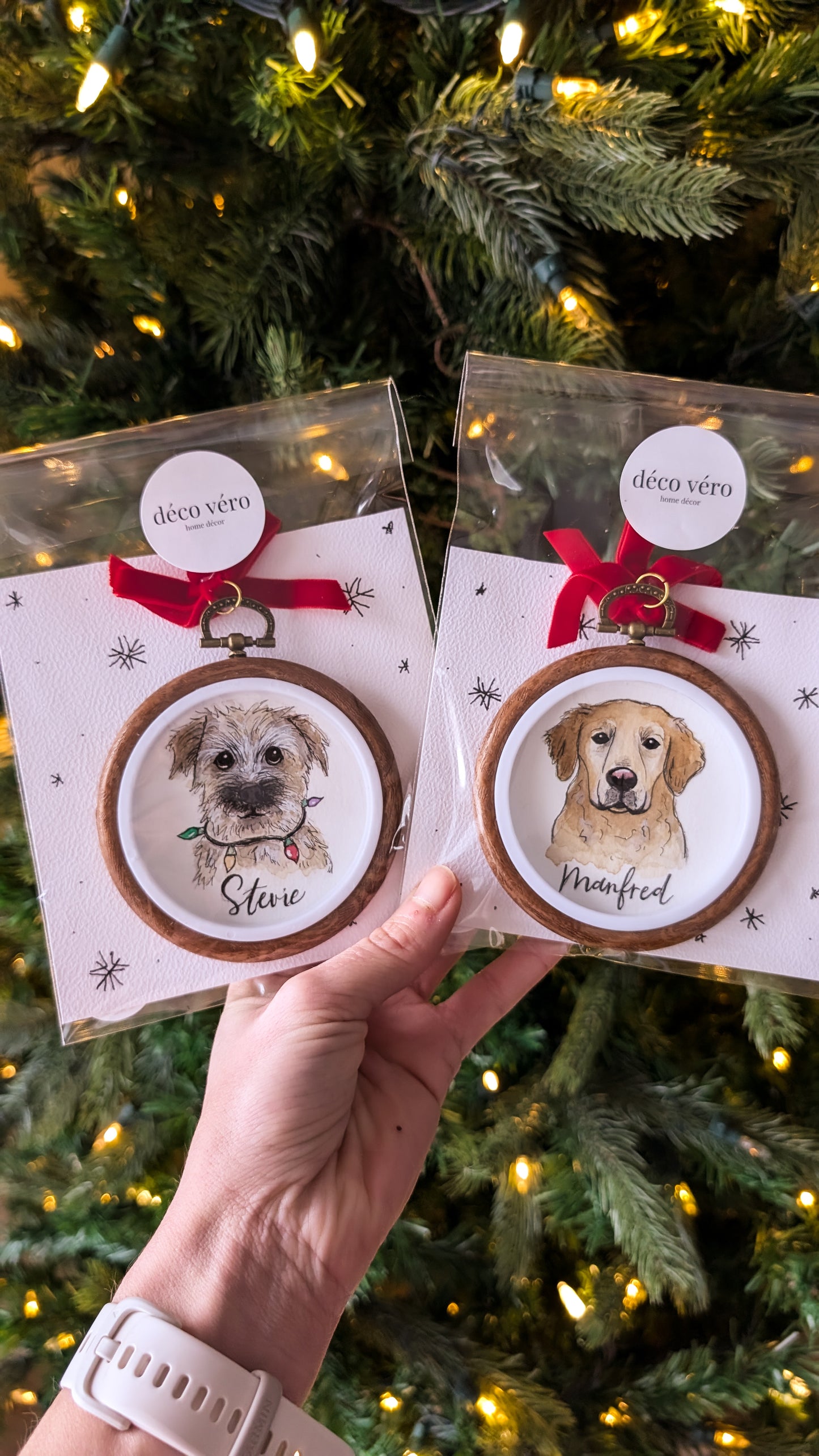 Custom Watercolour Pet Ornament