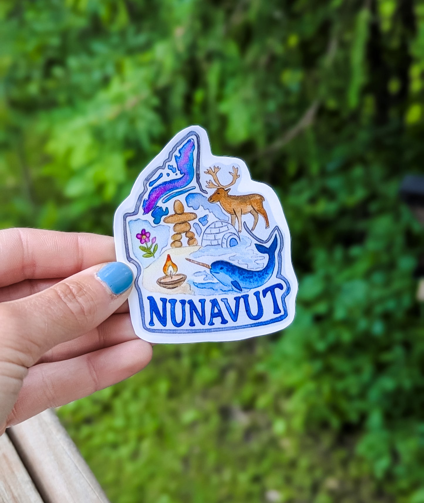Canada Watercolour Province — Sticker or Magnet