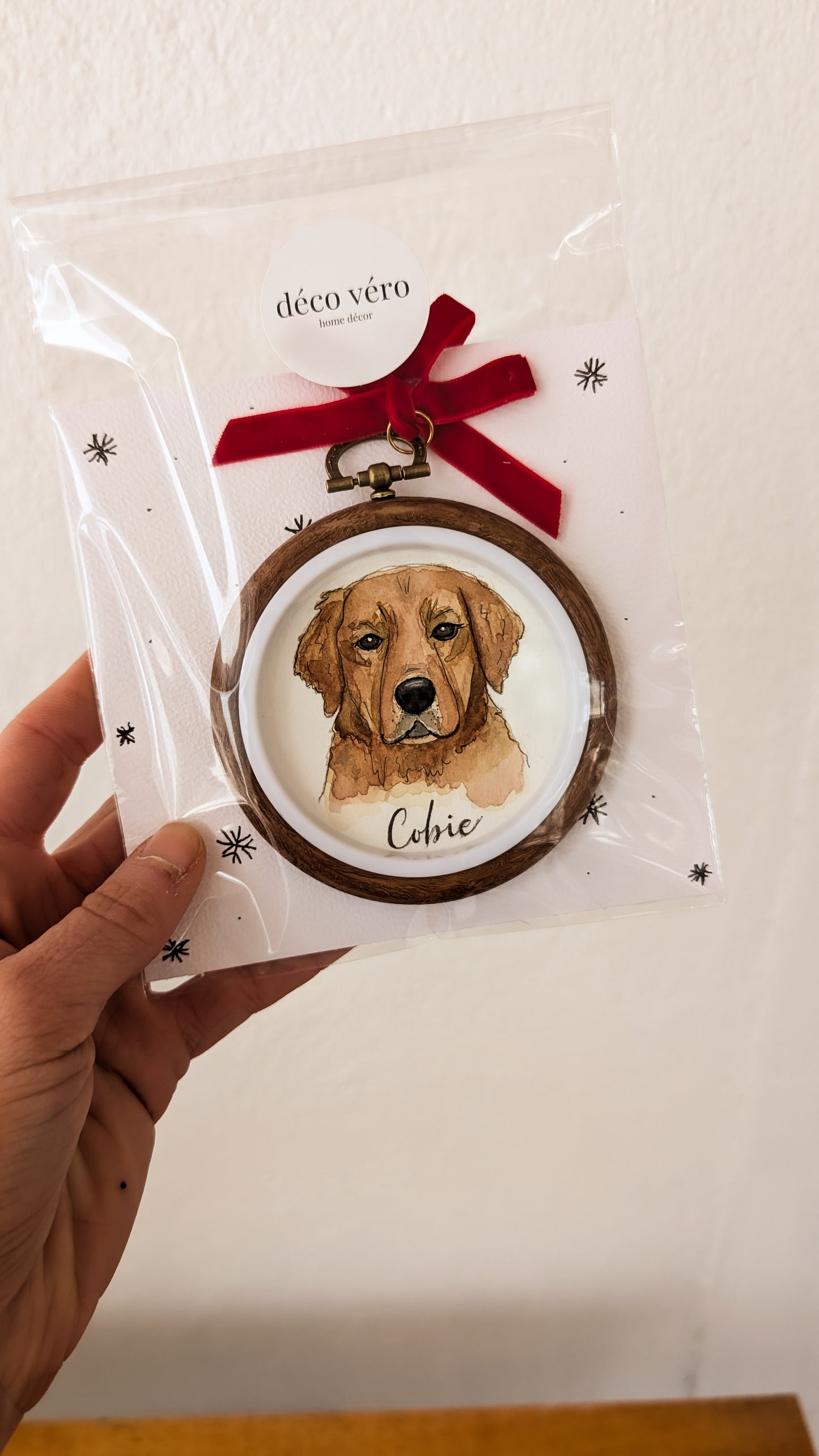 Custom Watercolour Pet Ornament