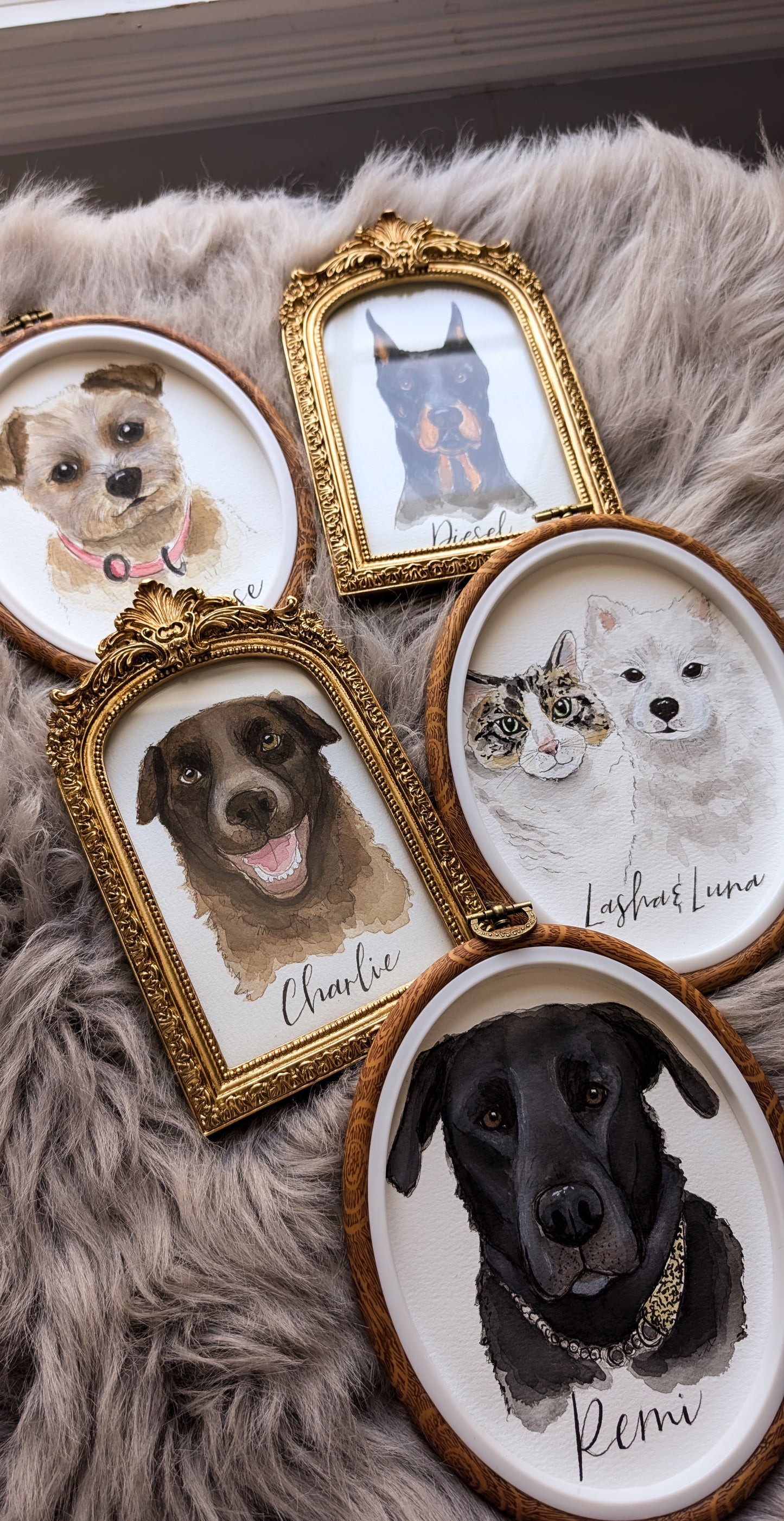 Custom Watercolour Pet Portrait