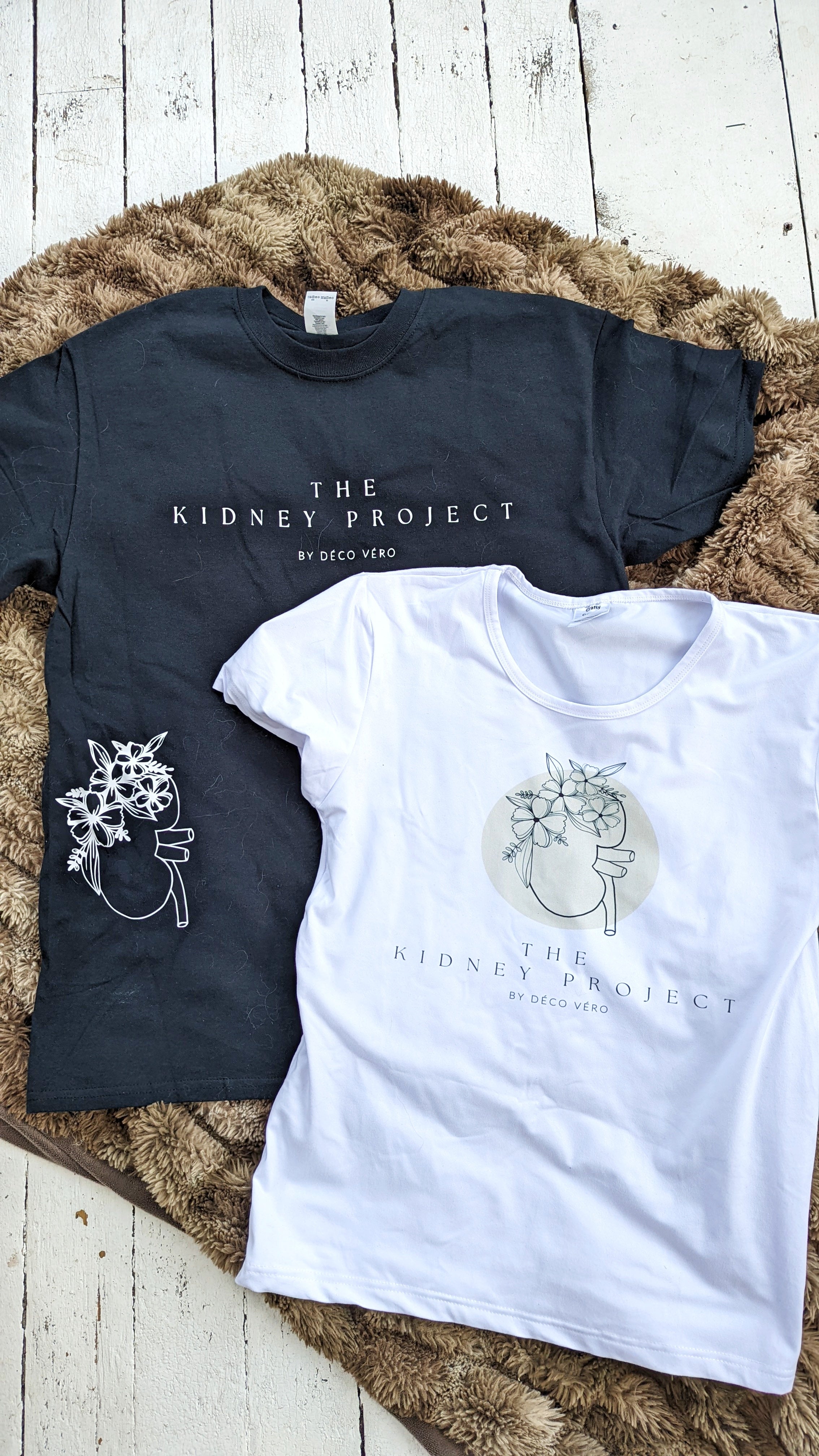 The Kidney Project - White Logo T-Shirt
