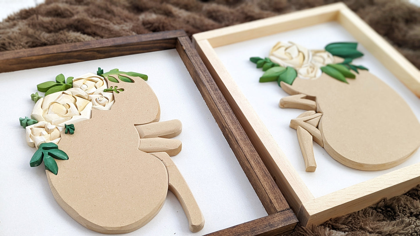 The Kidney Project - 3D Floral Kidney