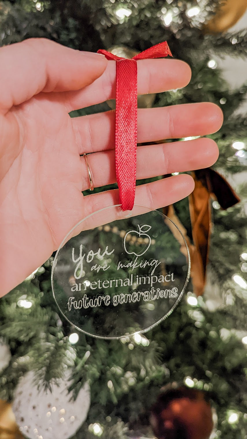 Teacher Acrylic Ornament