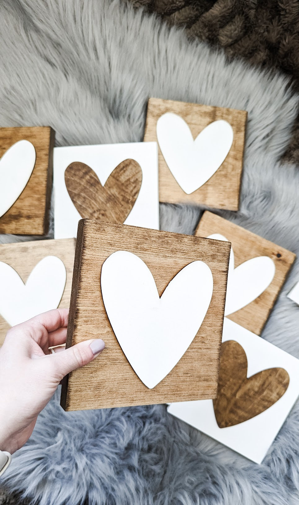 Pine Heart Squares