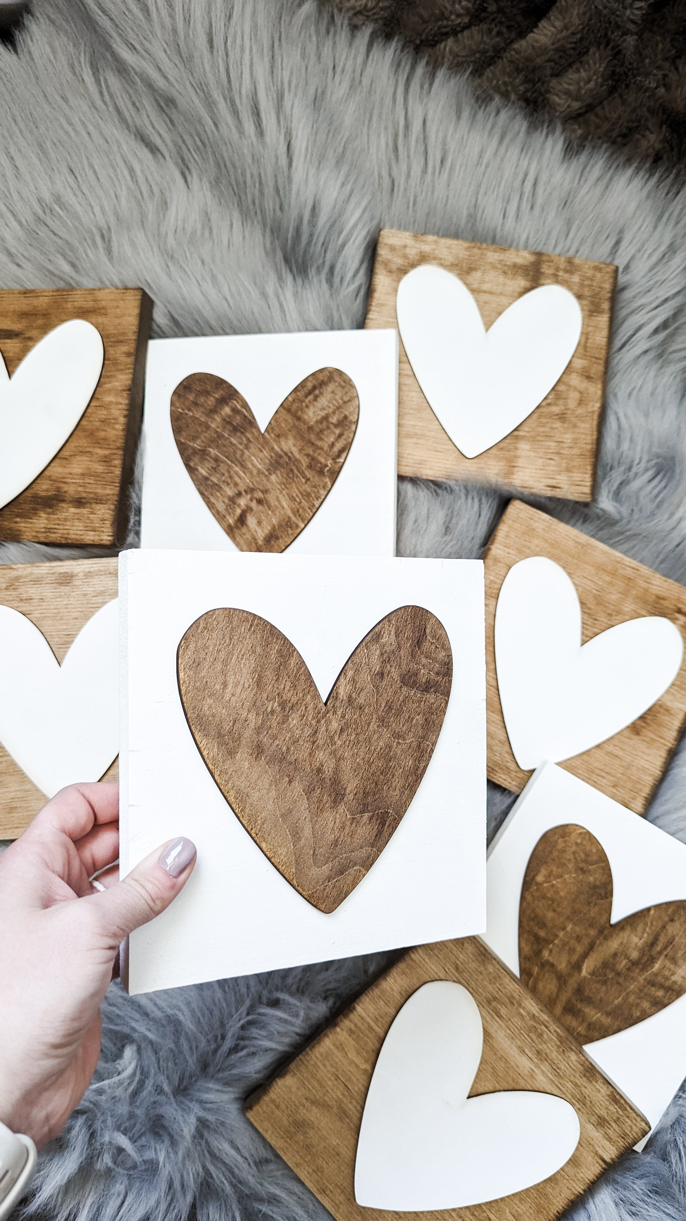Pine Heart Squares