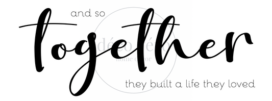 And So Together - 18"x48"