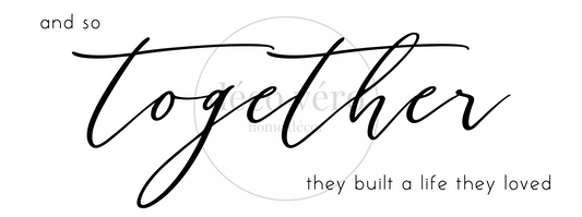 And So Together - 18"x48"