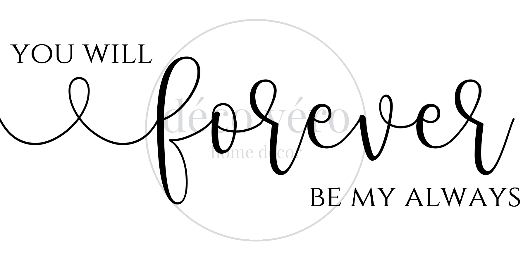 Forever Be My Always - 18"x36"