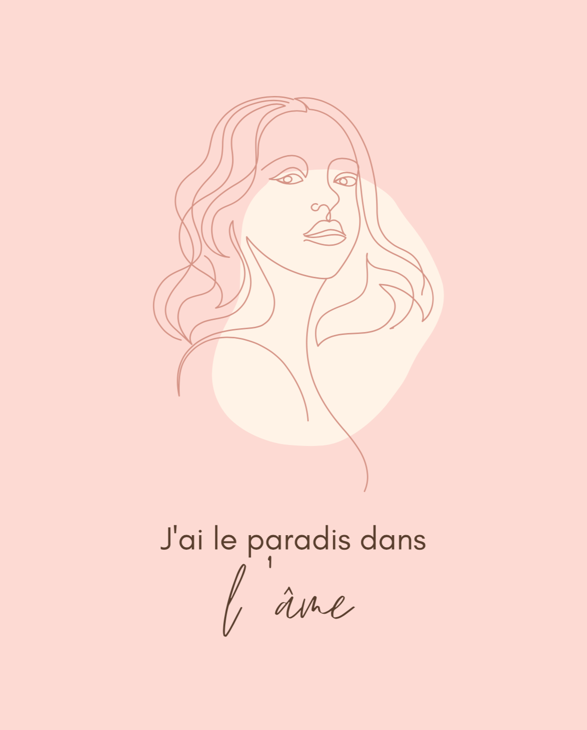 J'ai le paradis - Imprimable
