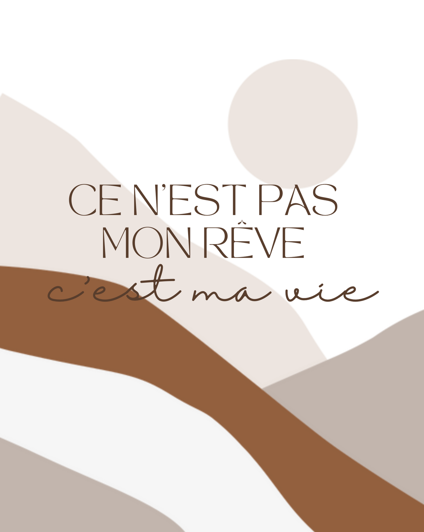 C'est ma vie - Imprimable