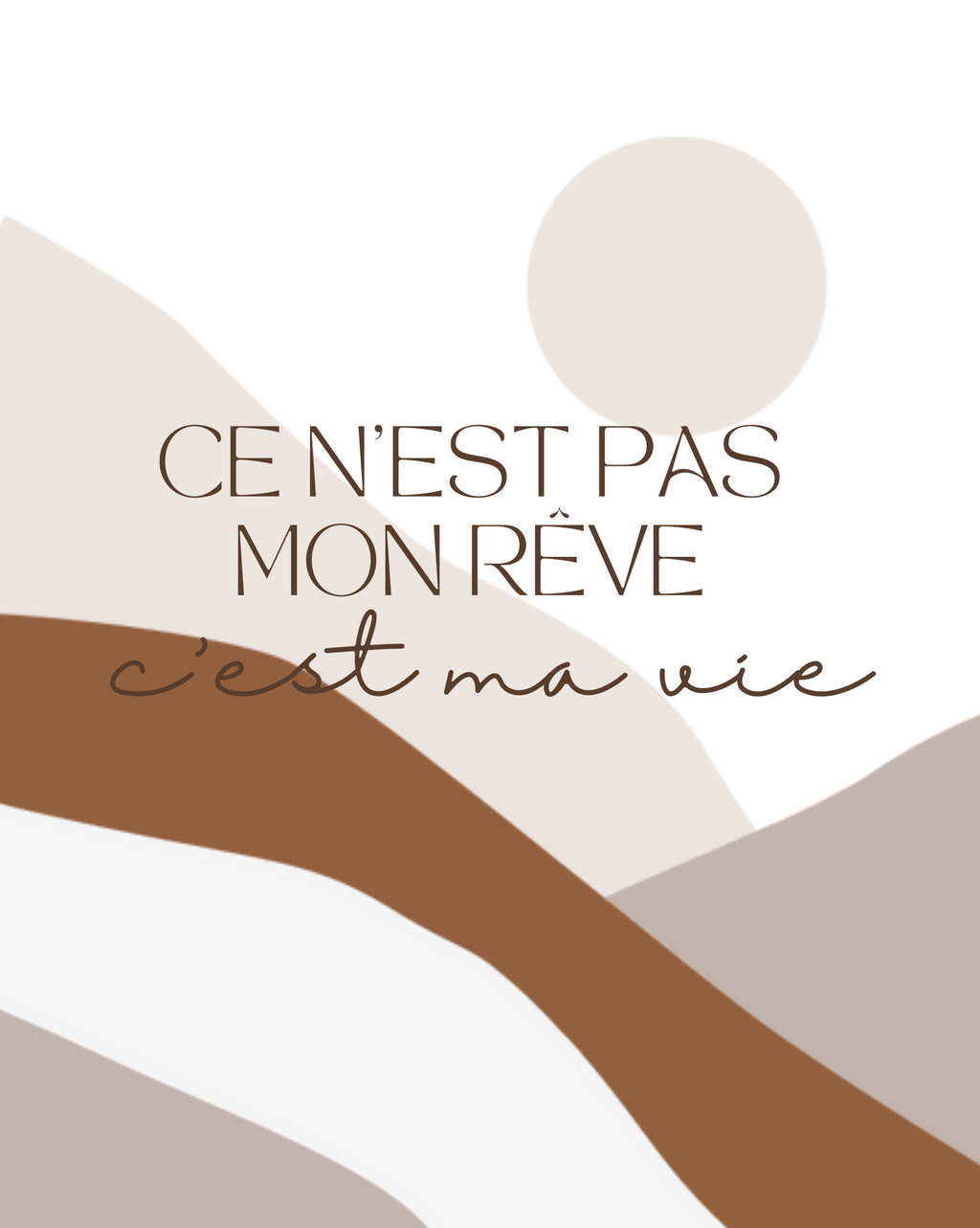 C'est ma vie - Imprimable