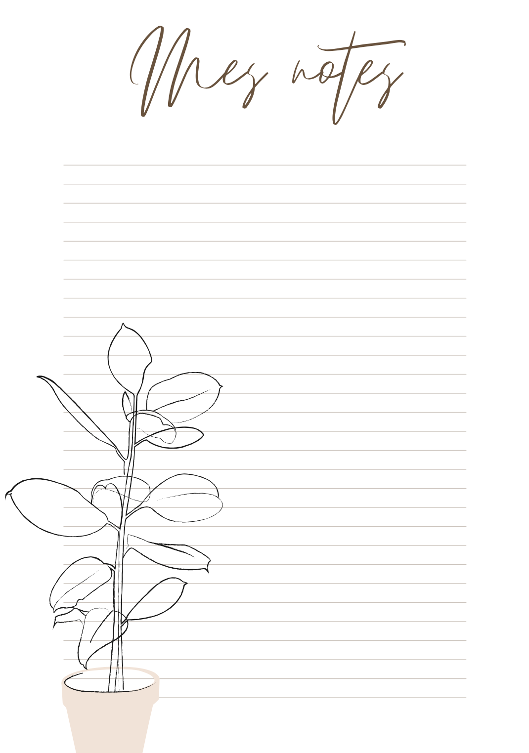 Mes notes - Imprimable