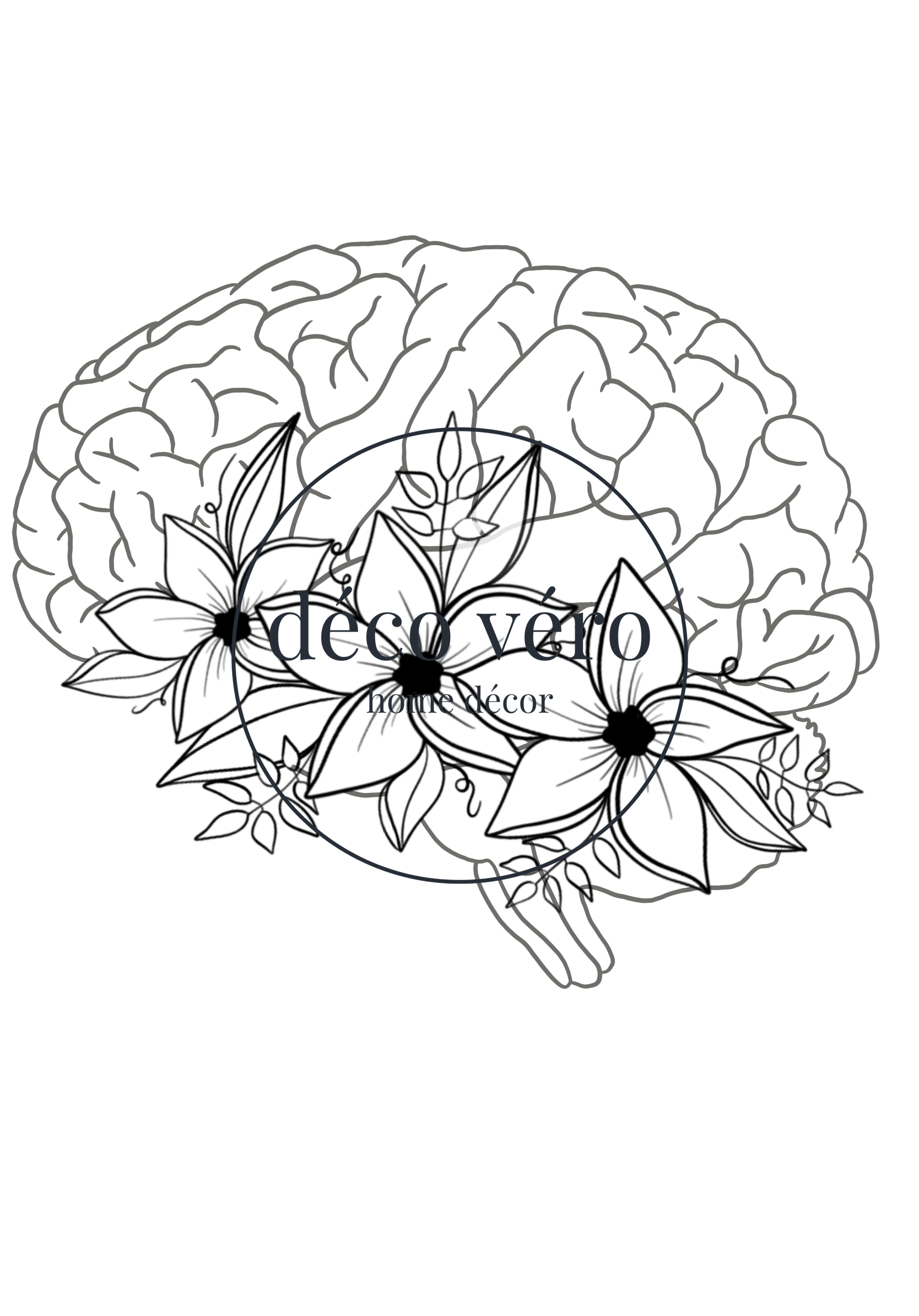 Brain Floral - Digital
