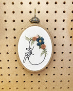 The Kidney Project - Embroidered Floral Kidney Hoop